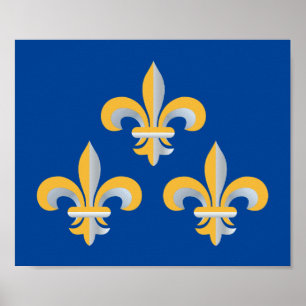 Poster Fleur de Lis symbol