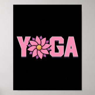 Poster Fleur de Lotus de Yoga Minimaliste Simple