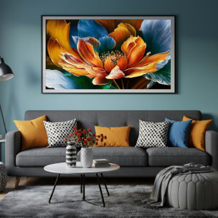 Poster Fleur de lumière