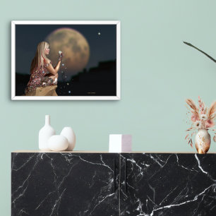 Poster Fleur de lune