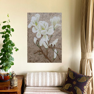 Poster Fleur de Magnolia