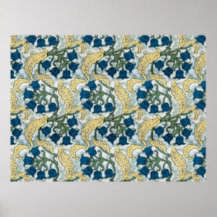 Poster Fleur de muguet Art nouveau Verneuil 