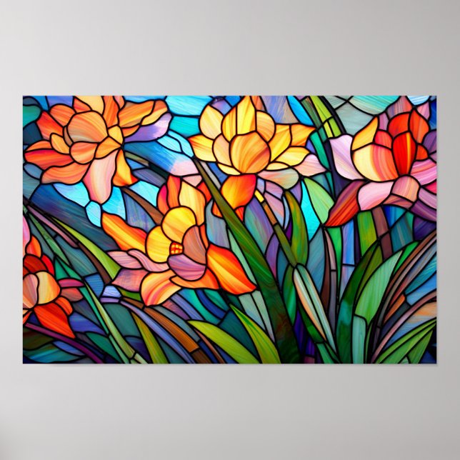 Poster Fleur de Pâques (Devant)