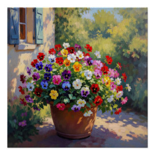 Poster Fleur de Pensée