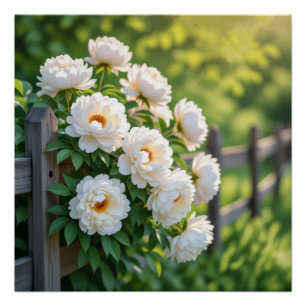 Poster Fleur de pivoine