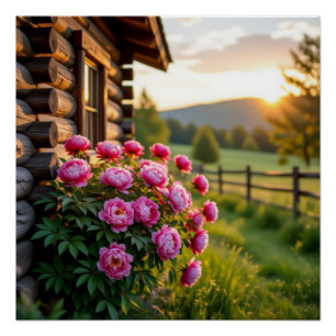 Poster Fleur de pivoine