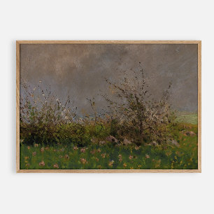 Poster Fleur de prairie, vintage d'huile