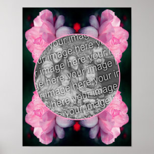 Poster Fleur de rose rose céleste Créez votre propre phot