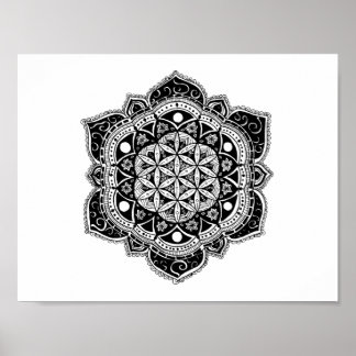 Poster Fleur de vie Mandala
