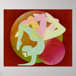 Poster Fleur de Yoga