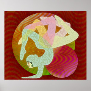 Poster Fleur de Yoga