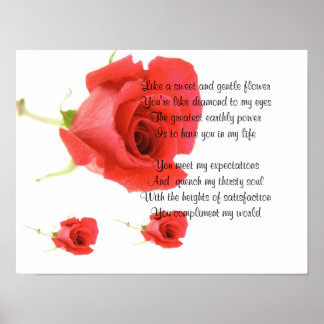 Poster Fleur douce et douce