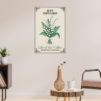 Poster Fleur du mois de mai