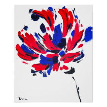 Fleur éclatée | Art floral abstrait moderne
