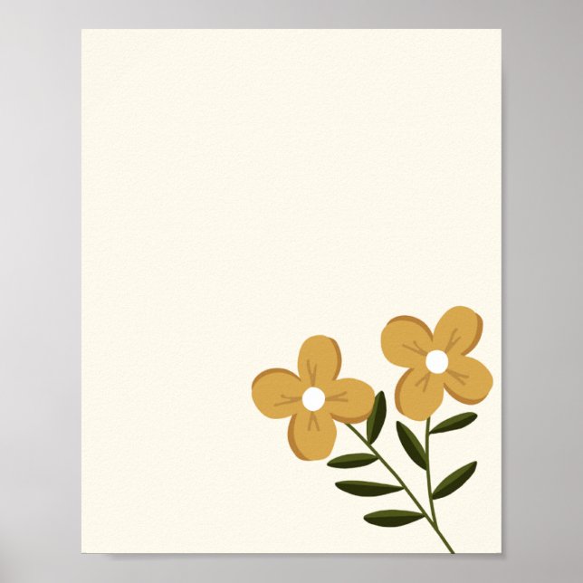Poster Fleur épanouie (Devant)