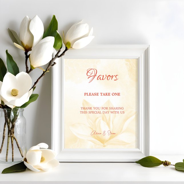 Poster Fleur Ethereal Magnolia, Favoris De Mariage (Créateur téléchargé)