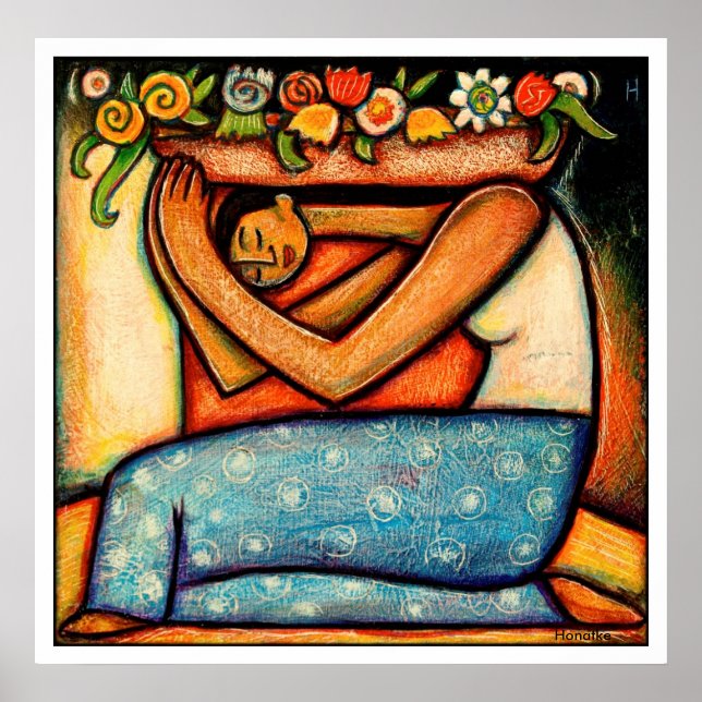 Poster Fleur fille (Devant)