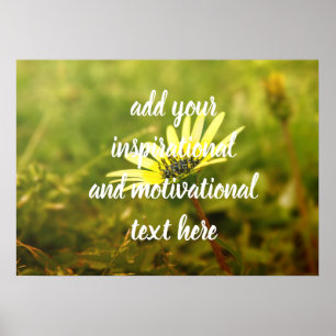Poster Fleur jaune