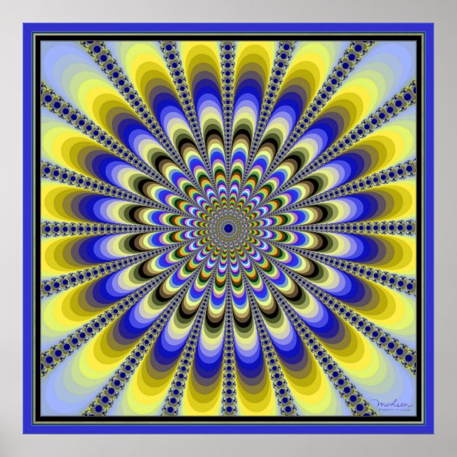 Poster Fleur Jaune Pulsante (Devant)