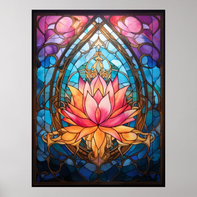 Poster Fleur Lotus (Devant)