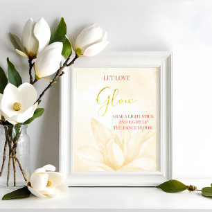 Poster Fleur Magnolia Ethérée, Luminosité Mariage