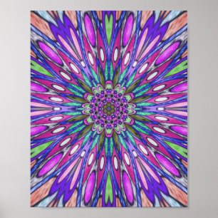 Poster Fleur Mandala