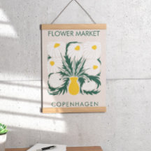 Fleur Marché Abstrait Retro Daisy