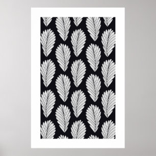 Poster Fleur nordique - Flore géométrique inspirée par Ja