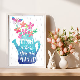Poster Fleur Où Vous Êtes Plantés