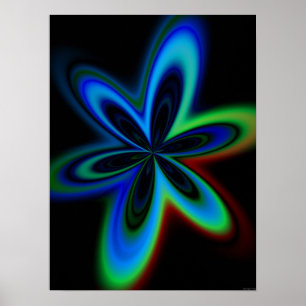 Poster Fleur psychédélique