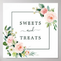 Fleur rose pâle Sucres & Traitements Table de dess