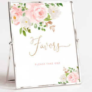 Poster Fleur rose vif Faveurs