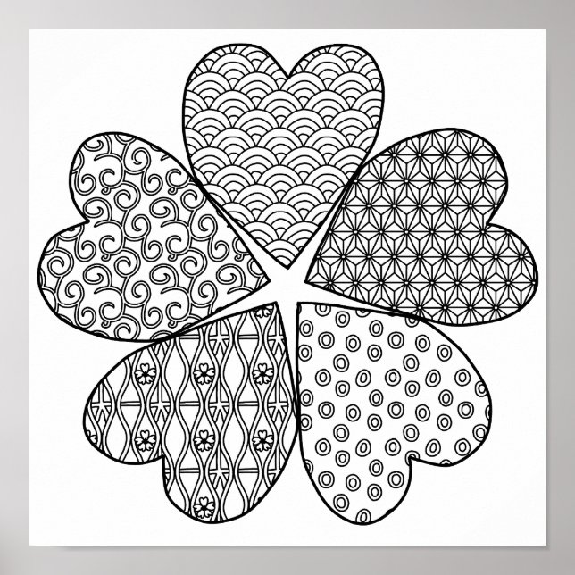 Poster Fleur Sakura avec couleur Motif votre propre (Devant)