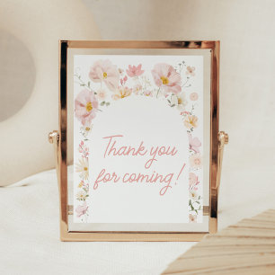 Poster Fleur sauvage Arch Baby en Merci de fleurs pour ve