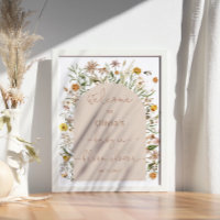 Fleur sauvage Boho Baby dans le Baby shower en fle