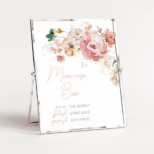 Poster Fleur sauvage de printemps Baby shower Maman Osa B