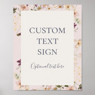 Poster Fleur Sauvage de Printemps   Cartes et Cadeaux sur