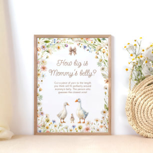 Poster Fleur sauvage d'oie à quel point le ventre de mama