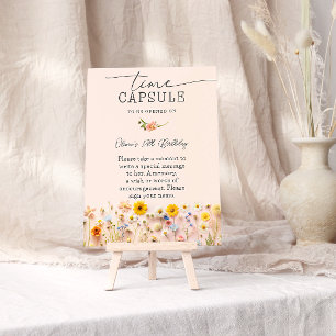 Poster Fleur sauvage heure Capsule Anniversaire