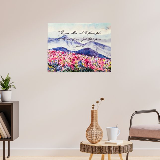 Poster Fleur sauvage, La Parole de Dieu est debout (Salon 3)