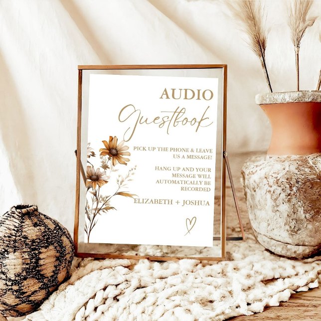 Poster Fleur sauvage modernePanneau de la table de Graiss (Créateur téléchargé)