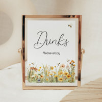 Fleur sauvage Mommy to Bee Boissons Baby showers
