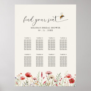 Poster Fleur sauvage Signifie Être Fête des mariées Plan 