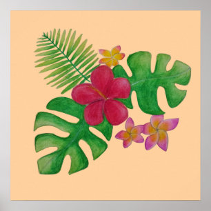 Poster Fleur tropicale