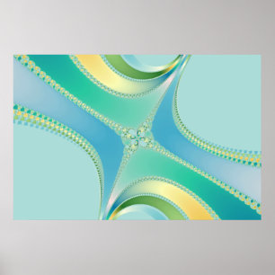 Poster Fleurir - Art Fractal