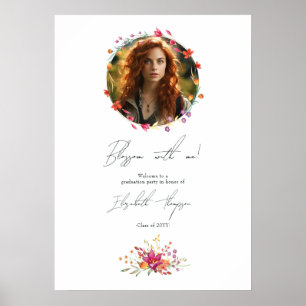 Poster Fleurissez avec Moi Fête de Remise des Diplômes Fl
