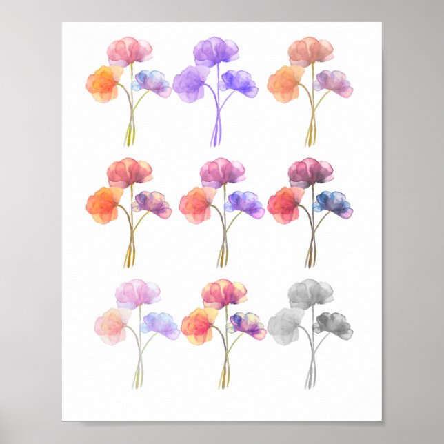 POSTER FLEURS (Devant)