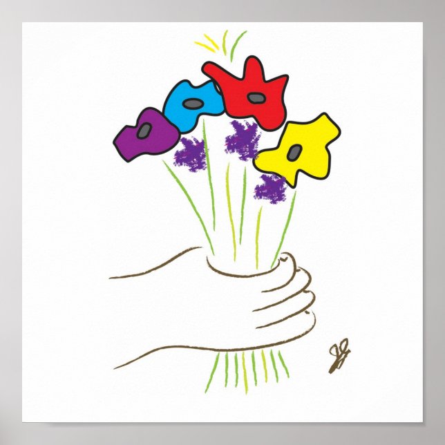 Poster fleurs (Devant)