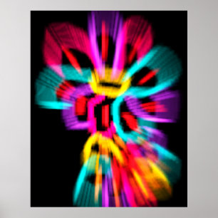 Poster Fleurs Abstraites