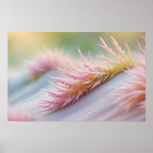 Poster Fleurs Abstraites des Prairies Champ Nature paisib